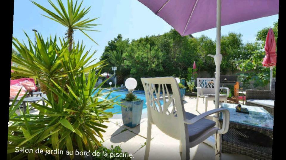 Suite-Junior -Villa Helene - Montpellier Sud - Aeroport- Piscine Privee-2Mn Des Plages Pérols Exterior foto